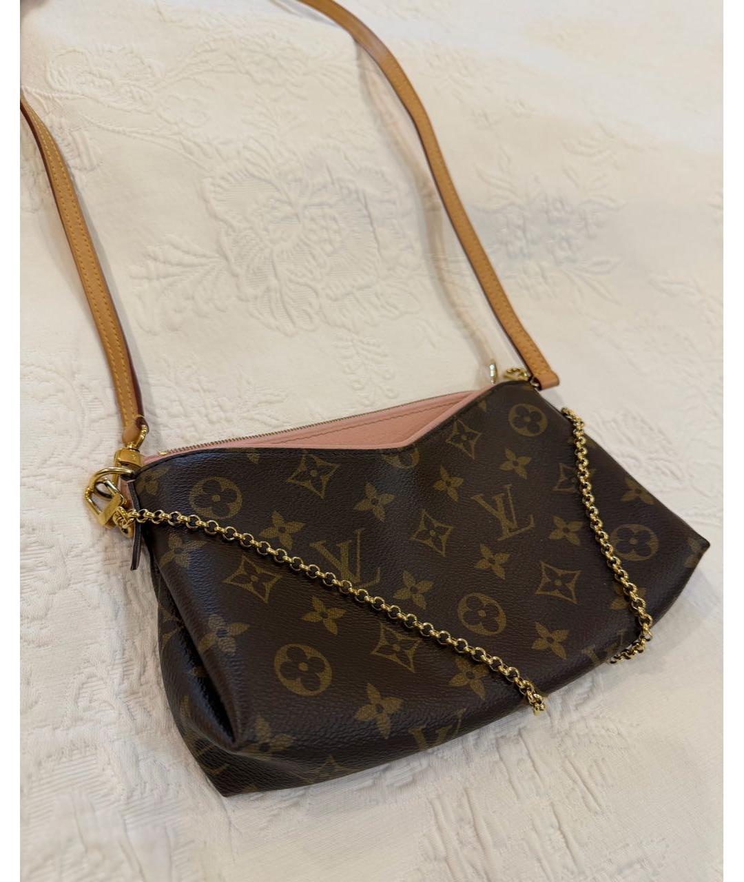 LOUIS VUITTON Коричневая сумка через плечо, фото 2
