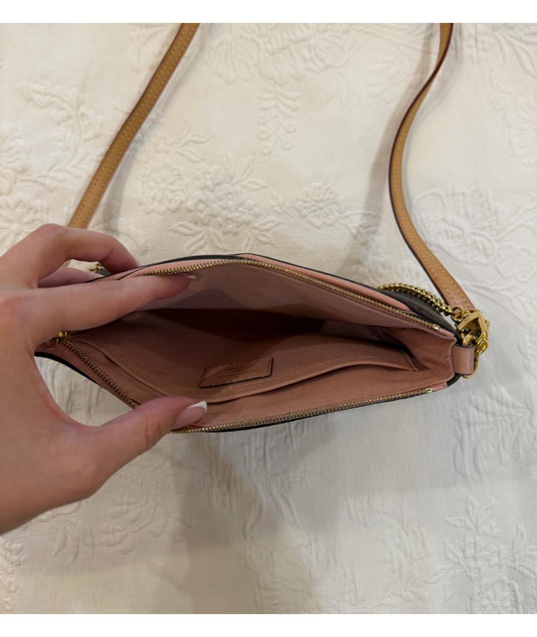 LOUIS VUITTON Коричневая сумка через плечо, фото 4