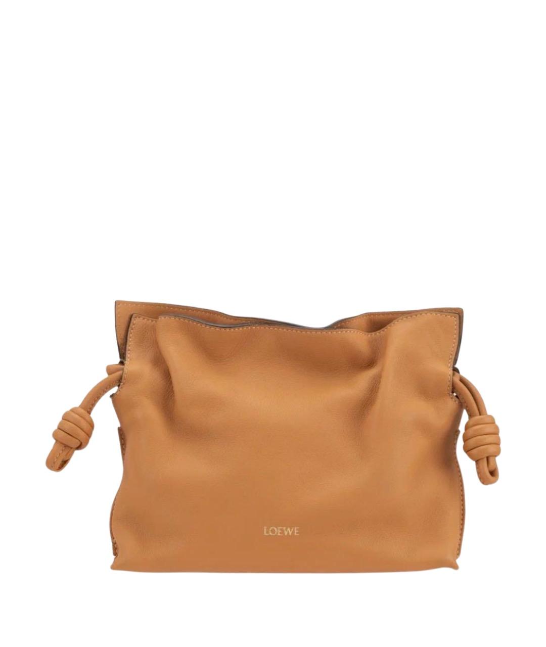 LOEWE Оранжевая кожаная сумка через плечо, фото 1
