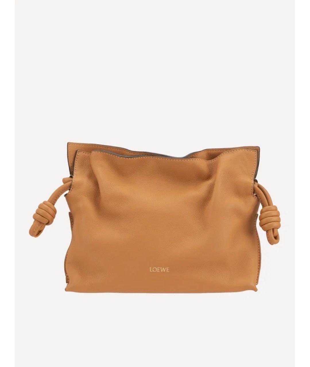LOEWE Оранжевая кожаная сумка через плечо, фото 9