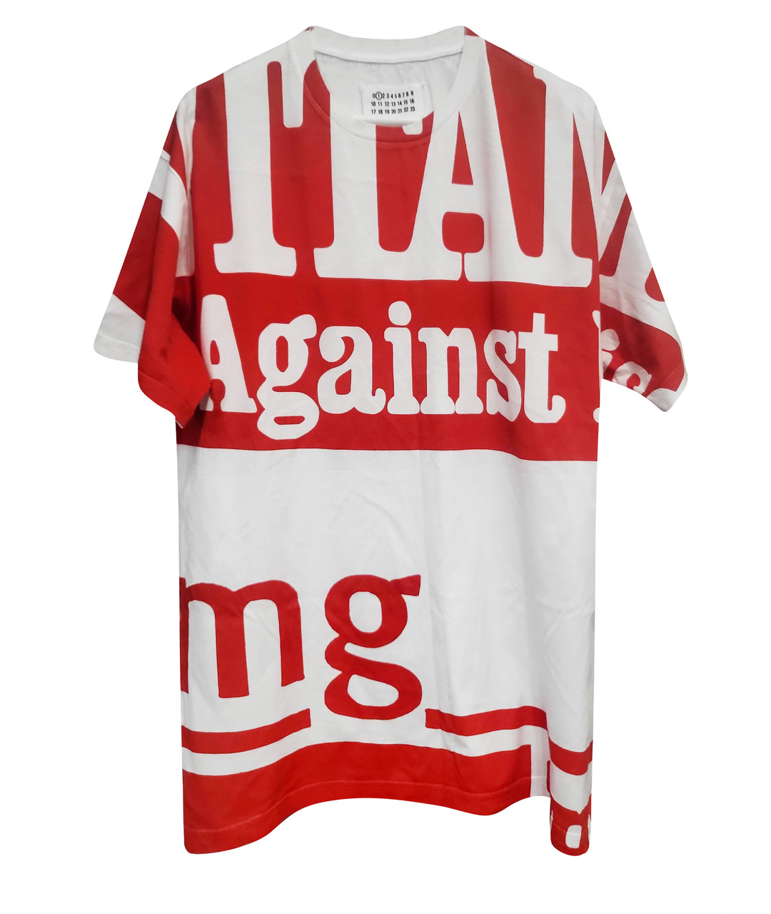 MM6 MAISON MARGIELA Белая хлопковая футболка, фото 1