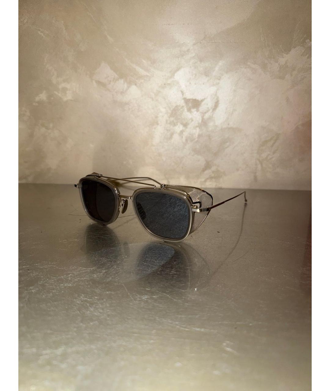 THOM BROWNE Серые металлические солнцезащитные очки, фото 2
