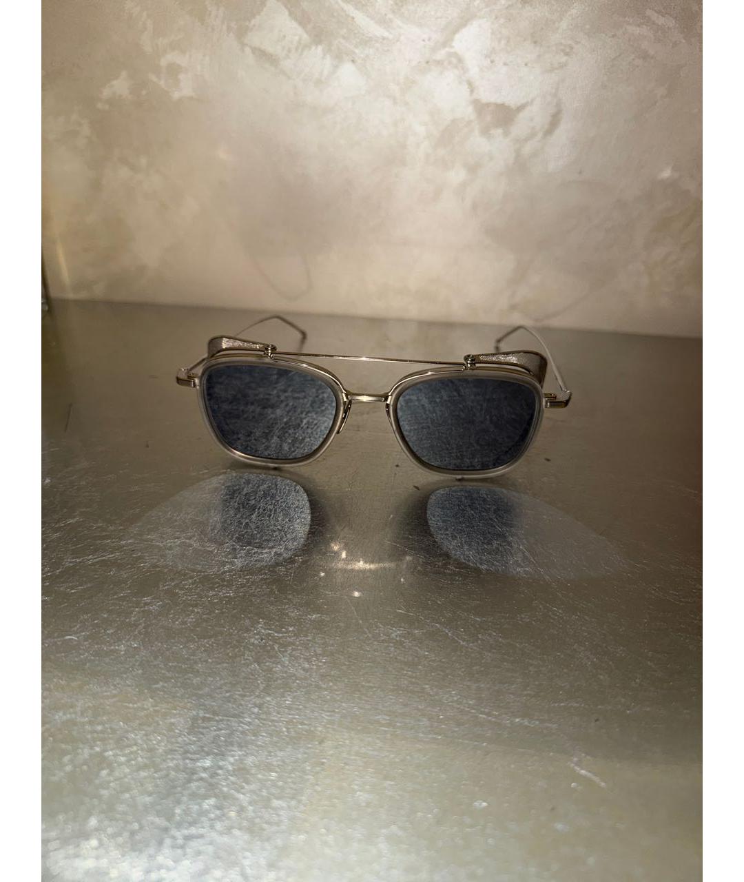 THOM BROWNE Серые металлические солнцезащитные очки, фото 9