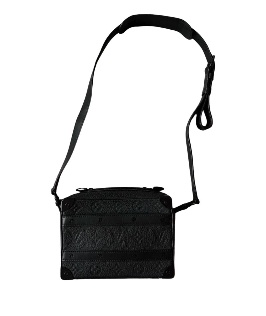 LOUIS VUITTON Черная кожаная сумка на плечо, фото 1