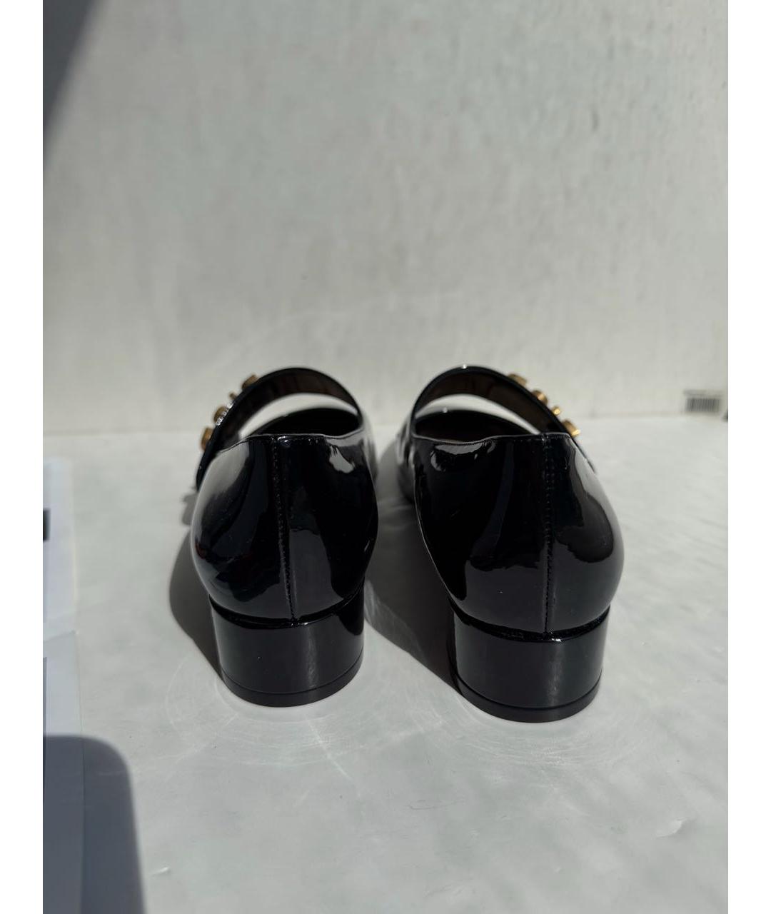 CHRISTIAN DIOR Черные туфли из лакированной кожи, фото 2