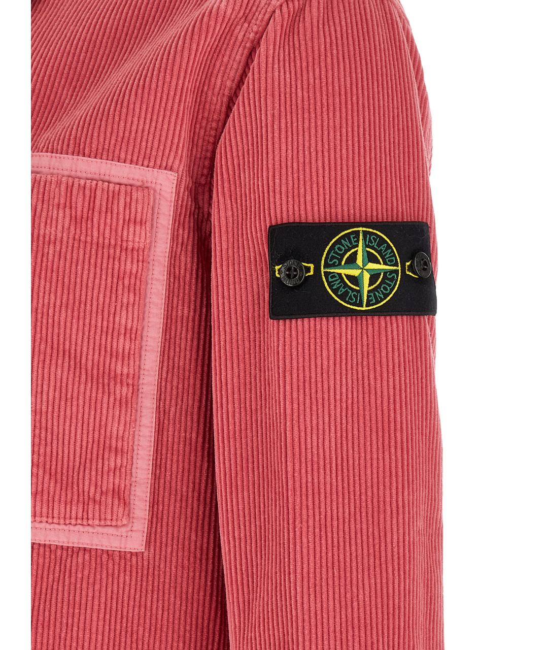 STONE ISLAND Розовая хлопковая куртка, фото 5