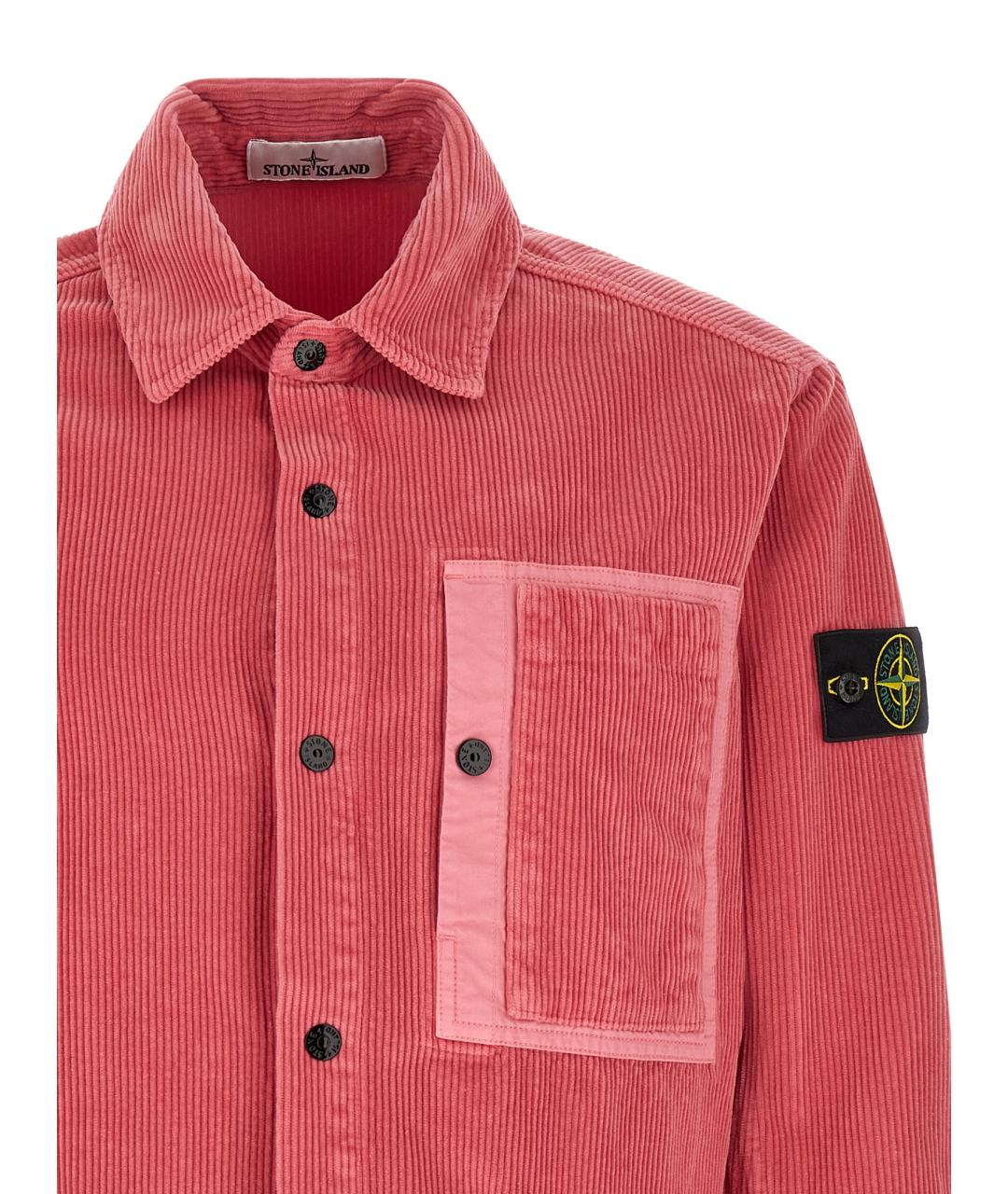 STONE ISLAND Розовая хлопковая куртка, фото 3
