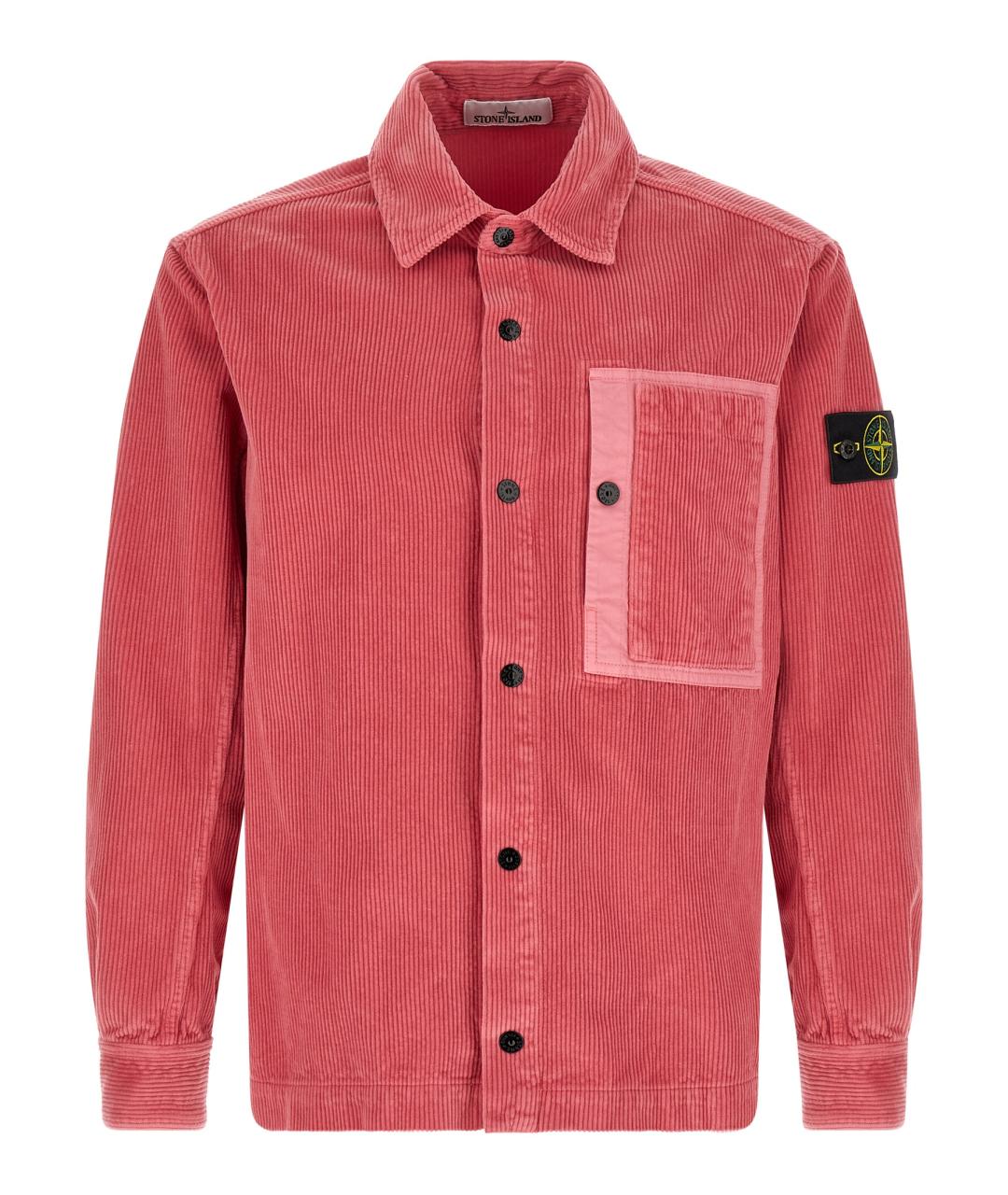 STONE ISLAND Розовая хлопковая куртка, фото 1