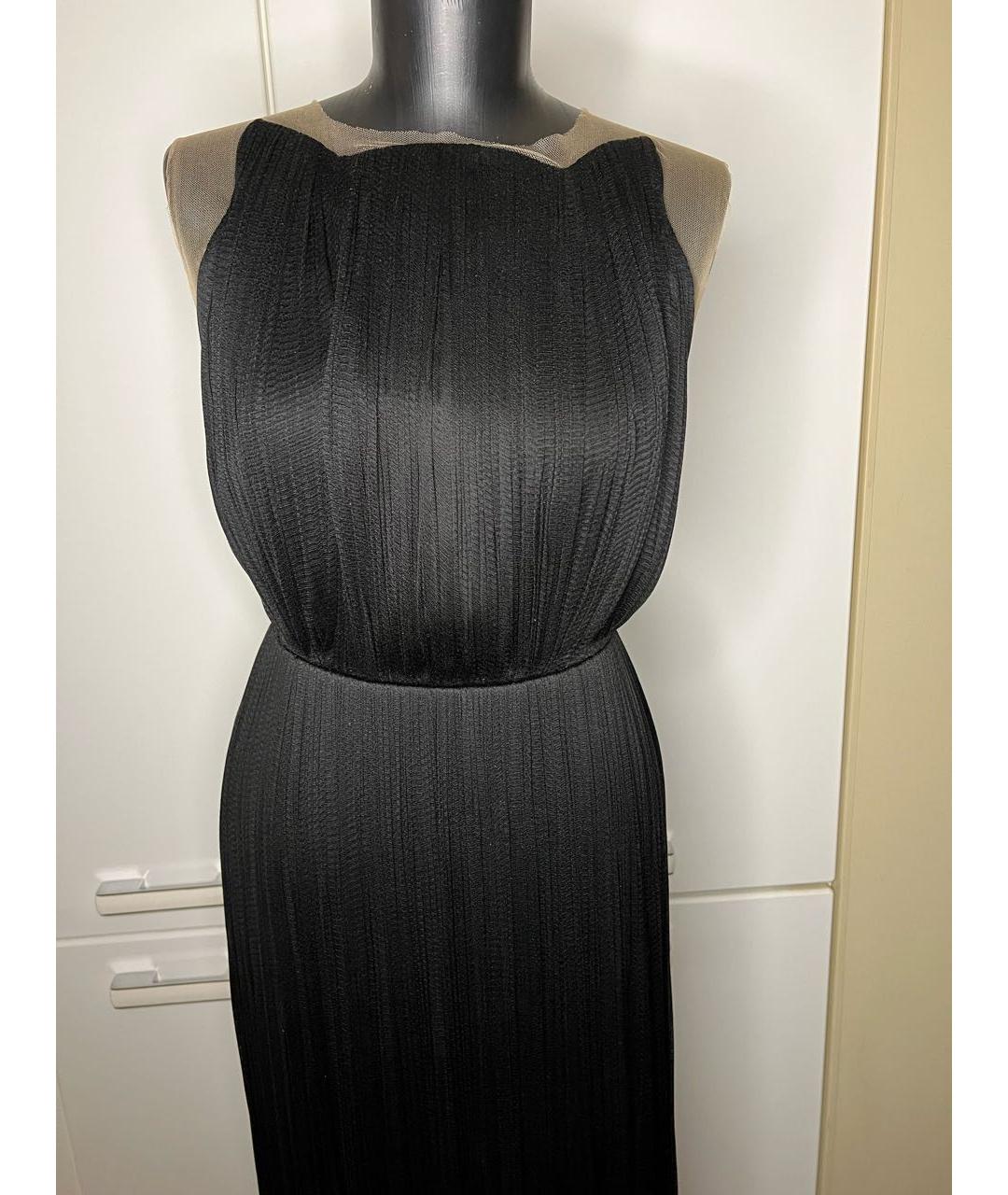MARIA LUCIA HOHAN Черное шелковое вечернее платье, фото 8
