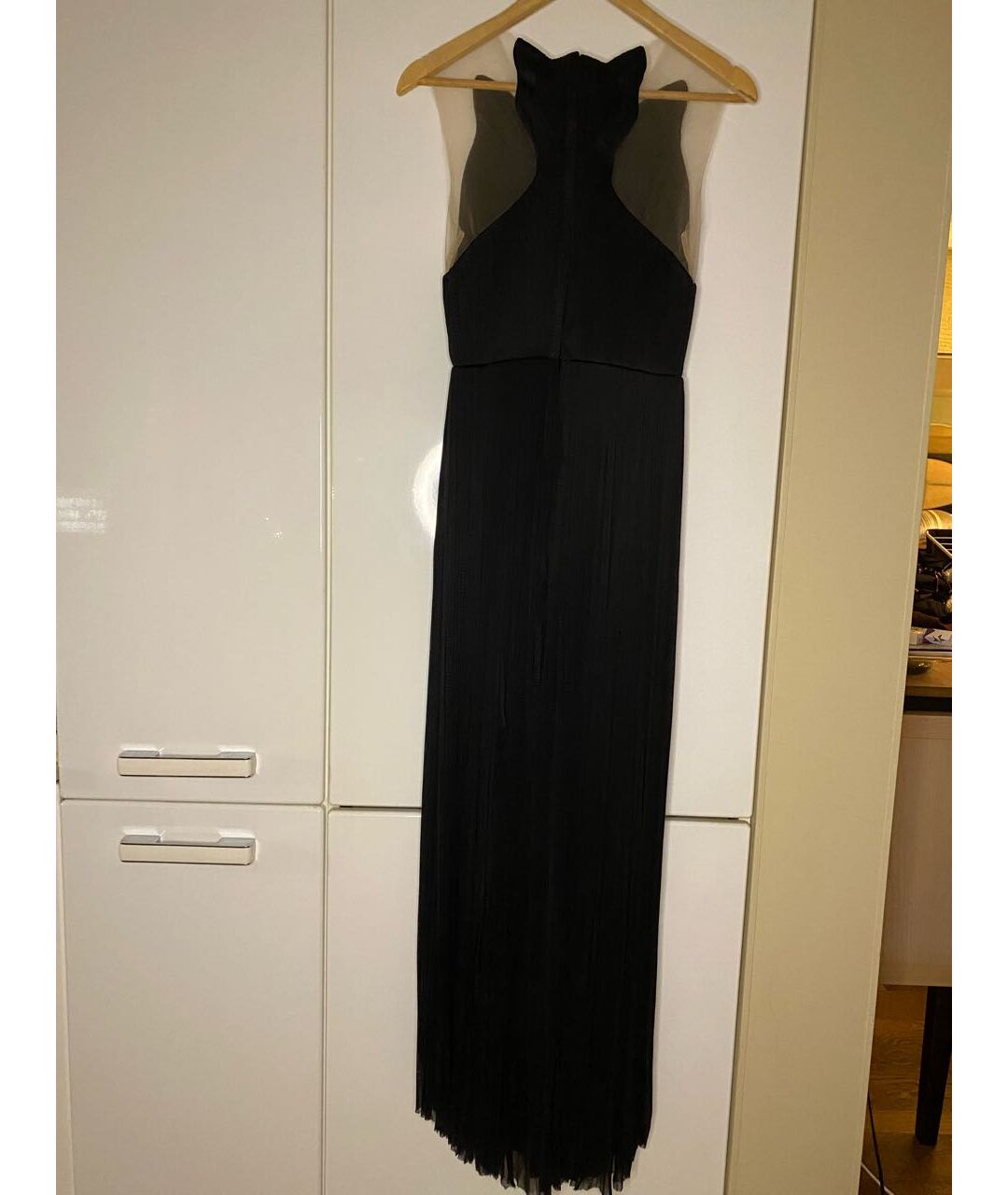 MARIA LUCIA HOHAN Черное шелковое вечернее платье, фото 2