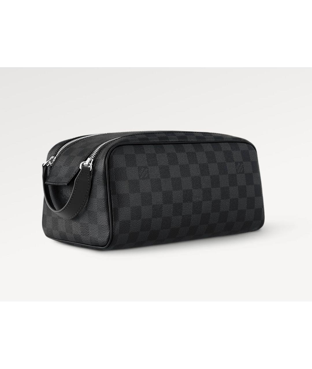 LOUIS VUITTON Черная косметичка, фото 9