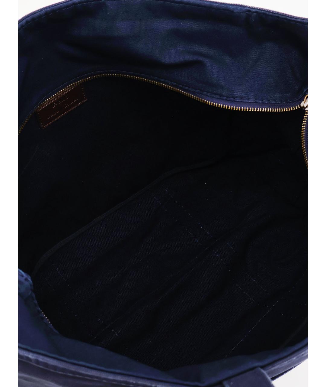 POLO RALPH LAUREN Синяя сумка тоут, фото 4