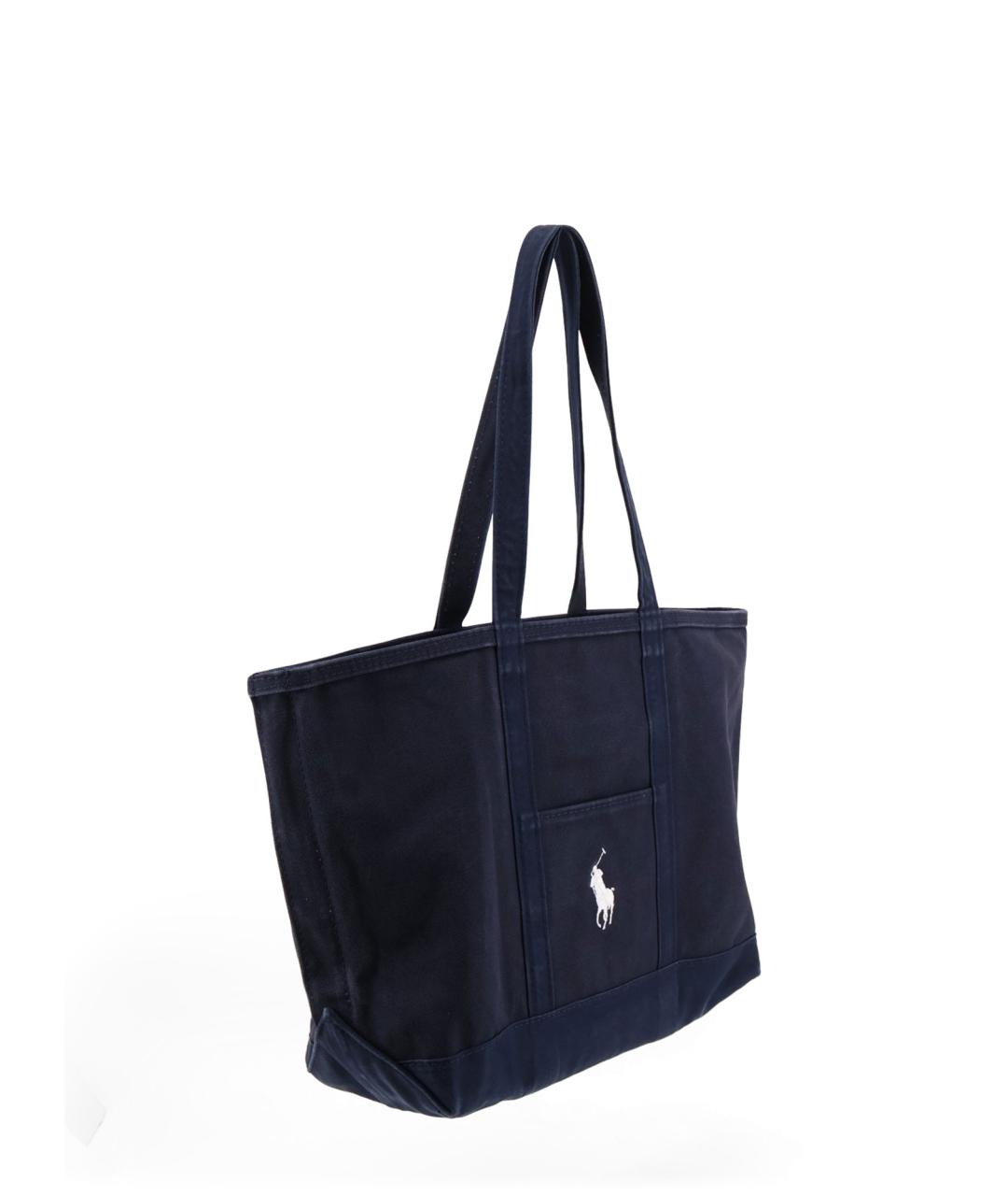 POLO RALPH LAUREN Синяя сумка тоут, фото 3