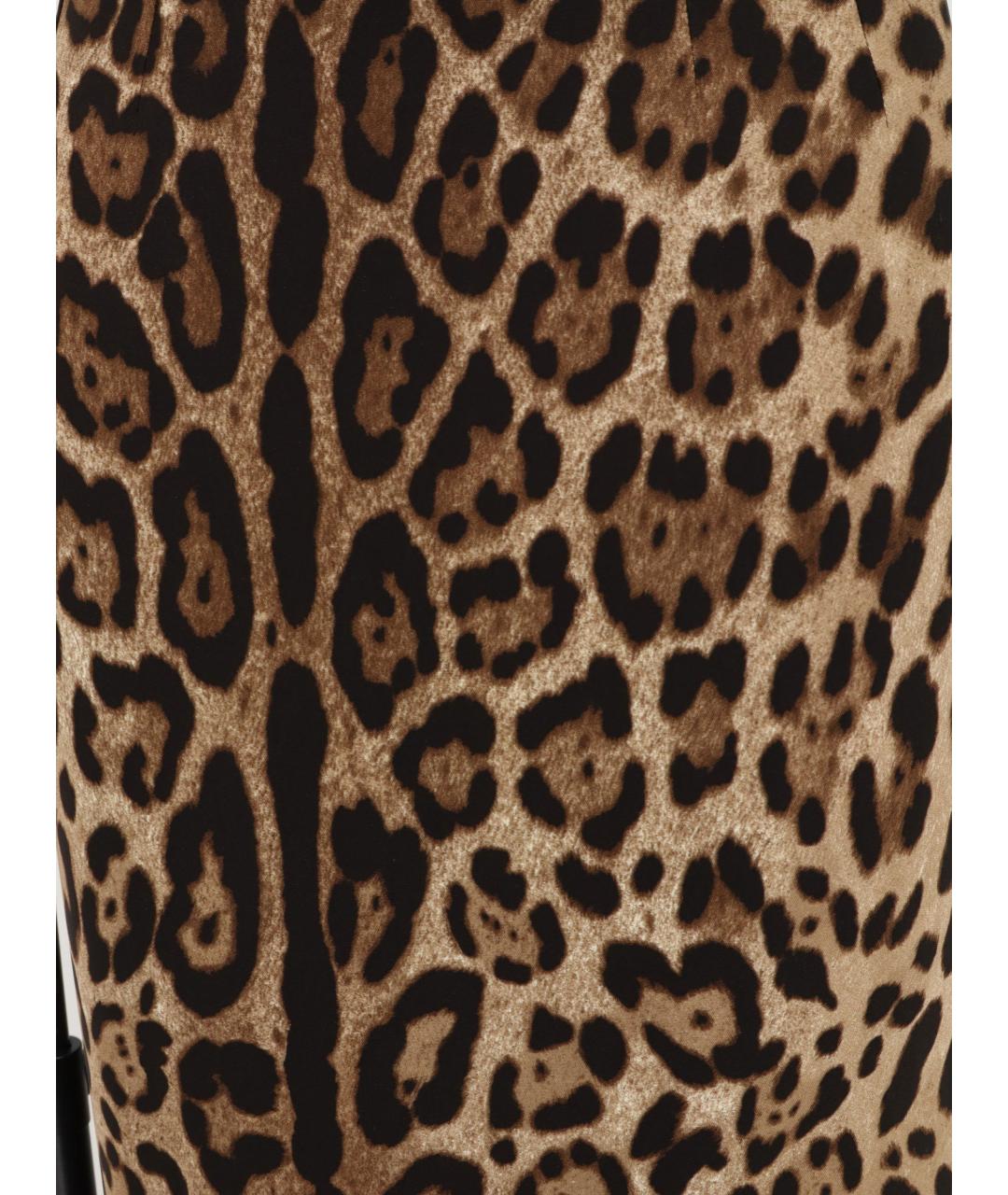 DOLCE&GABBANA Мульти вискозная юбка миди, фото 3