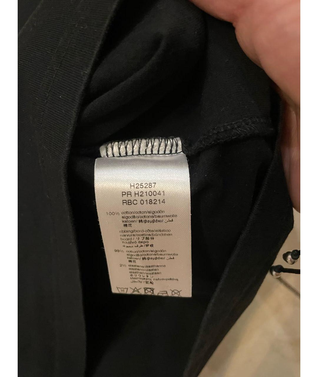 GIVENCHY Черная хлопковая детская футболка, фото 4