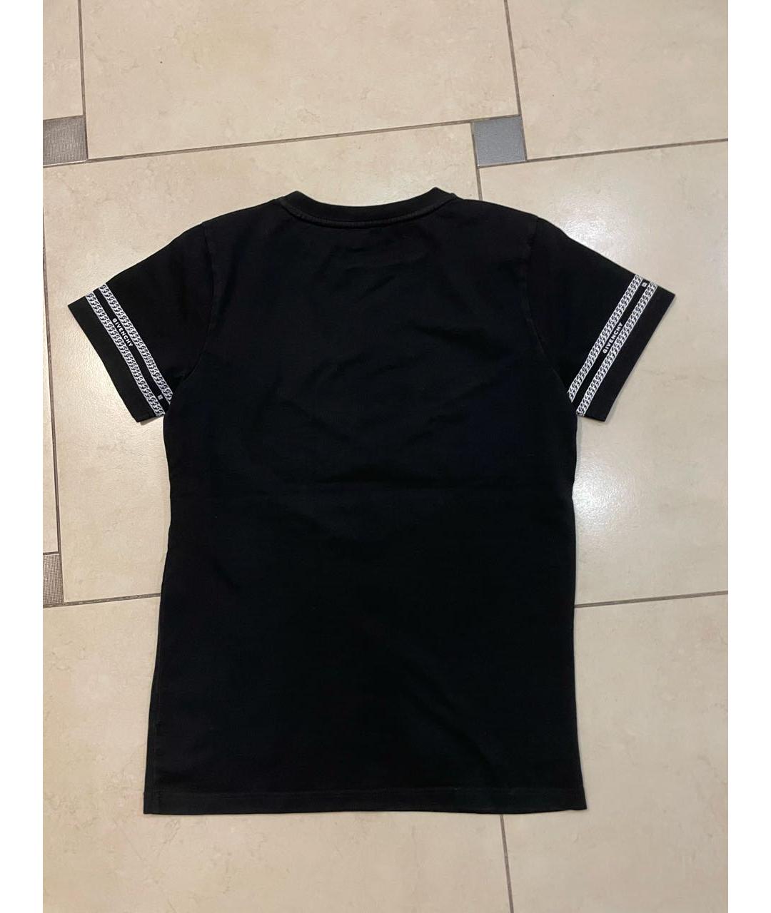 GIVENCHY Черная хлопковая детская футболка, фото 2