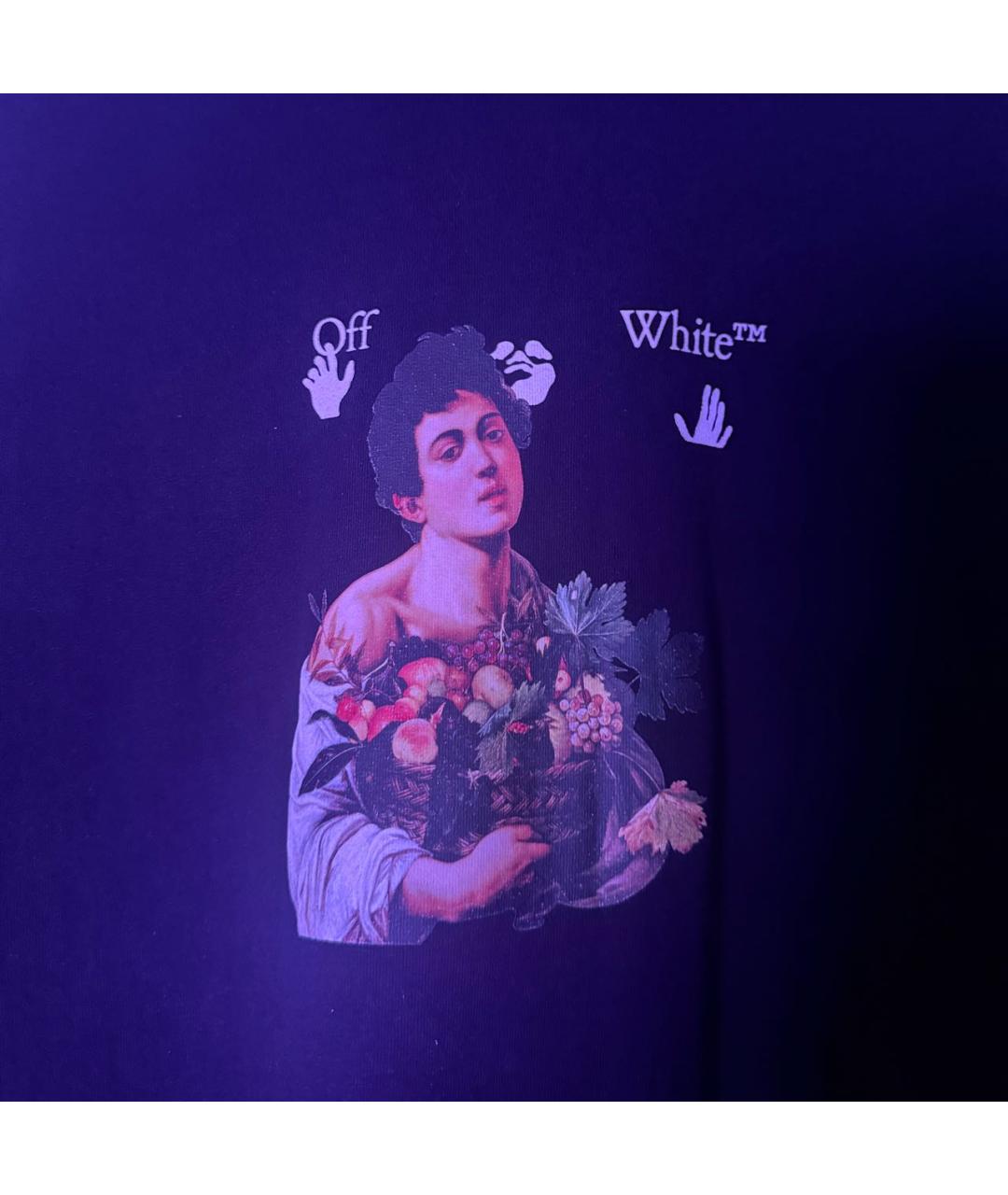 OFF-WHITE Черная хлопковая футболка, фото 4