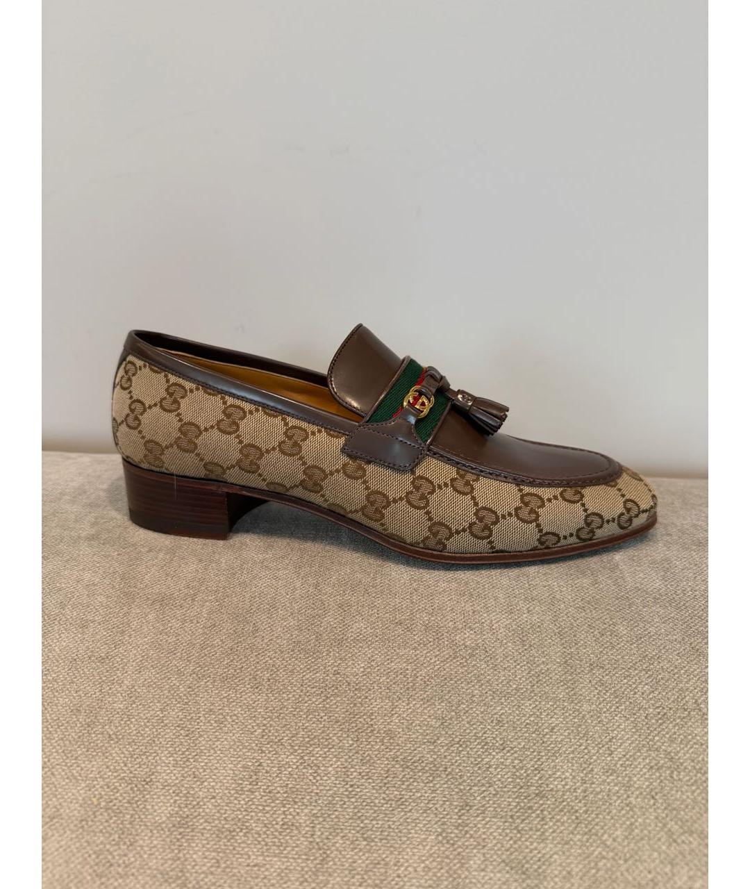 GUCCI Коричневые лоферы, фото 7