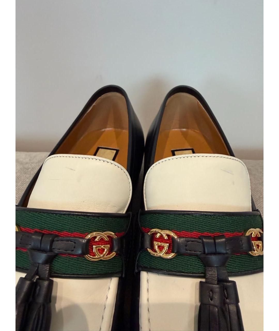 GUCCI Мульти кожаные лоферы, фото 7