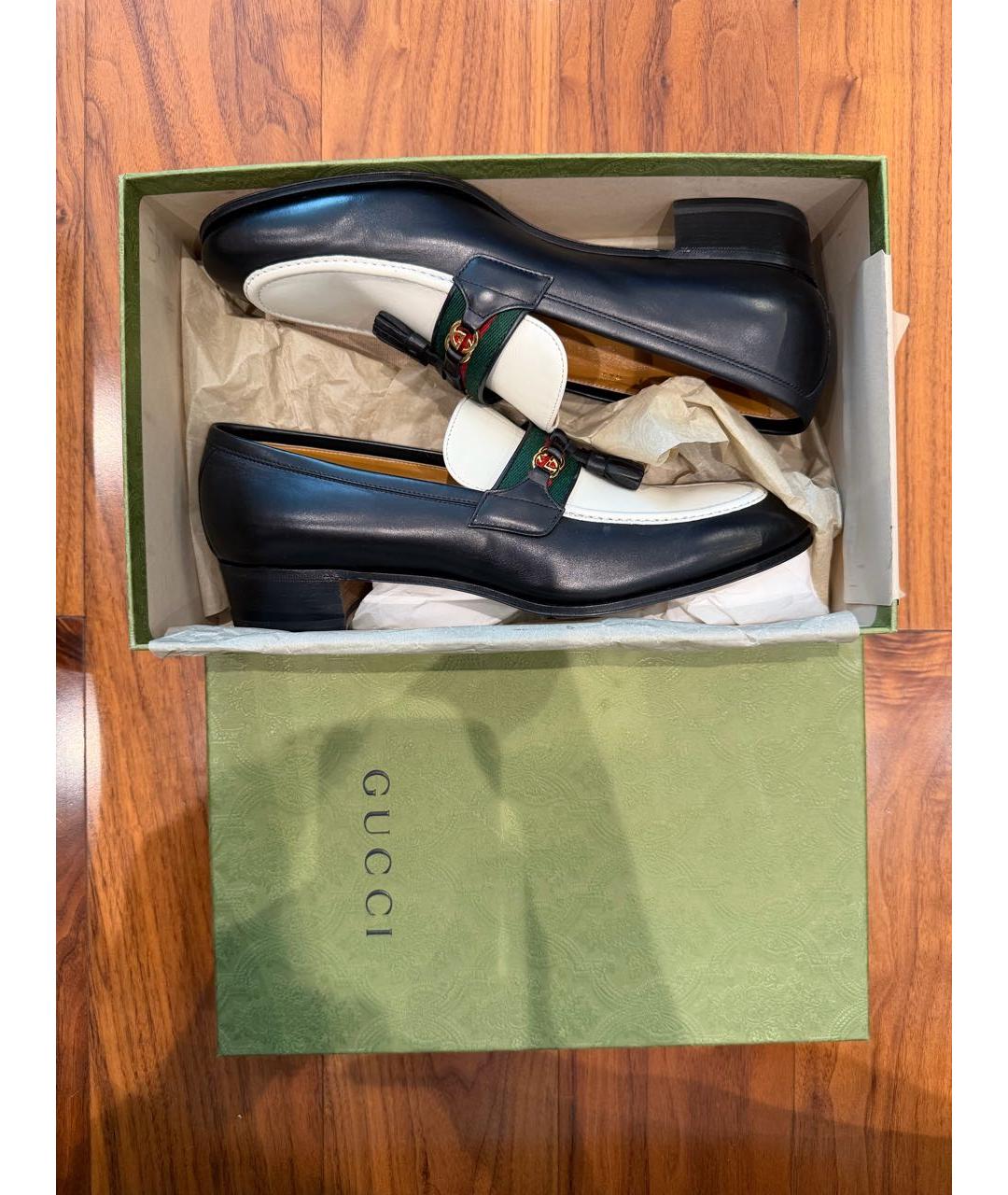 GUCCI Мульти кожаные лоферы, фото 6