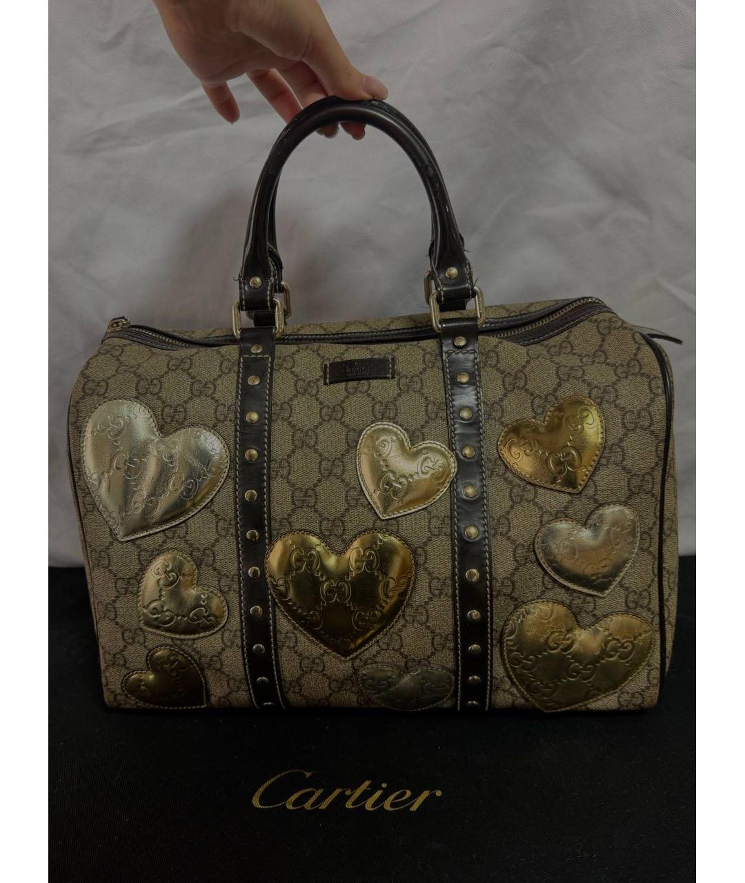 GUCCI Коричневая сумка с короткими ручками, фото 6