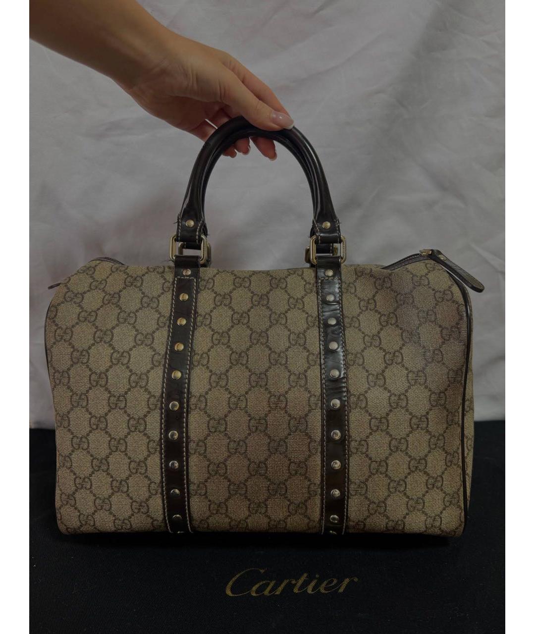 GUCCI Коричневая сумка с короткими ручками, фото 3