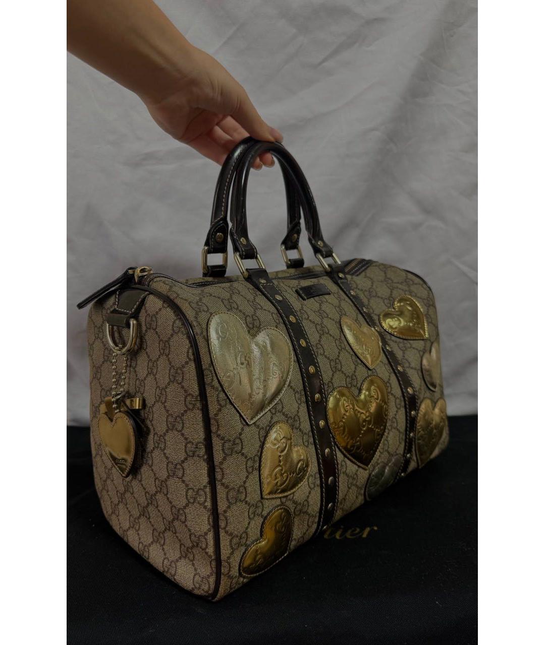 GUCCI Коричневая сумка с короткими ручками, фото 2