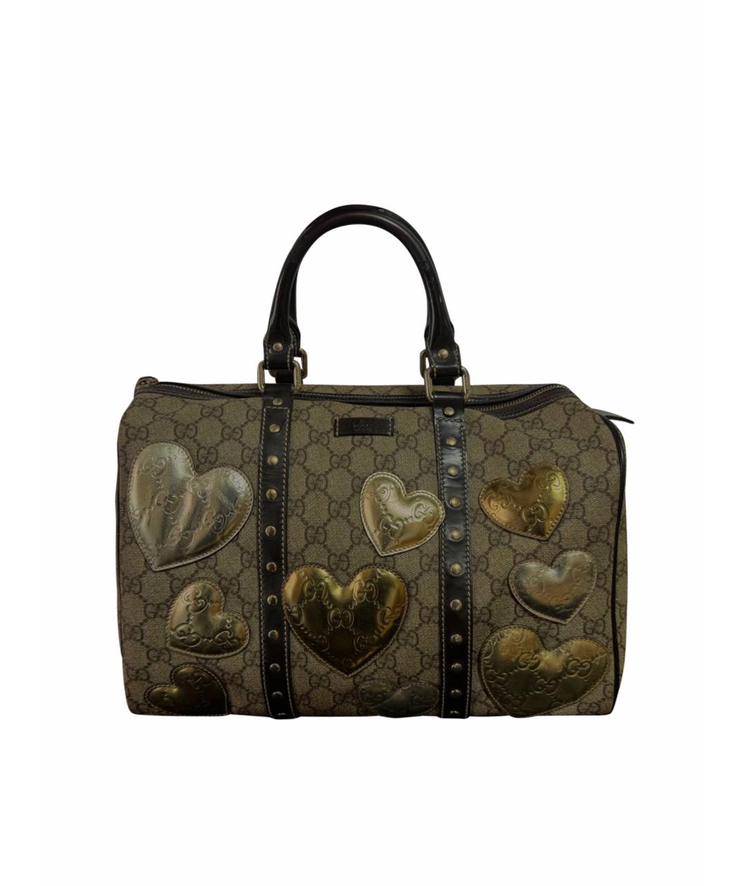 GUCCI Коричневая сумка с короткими ручками, фото 1