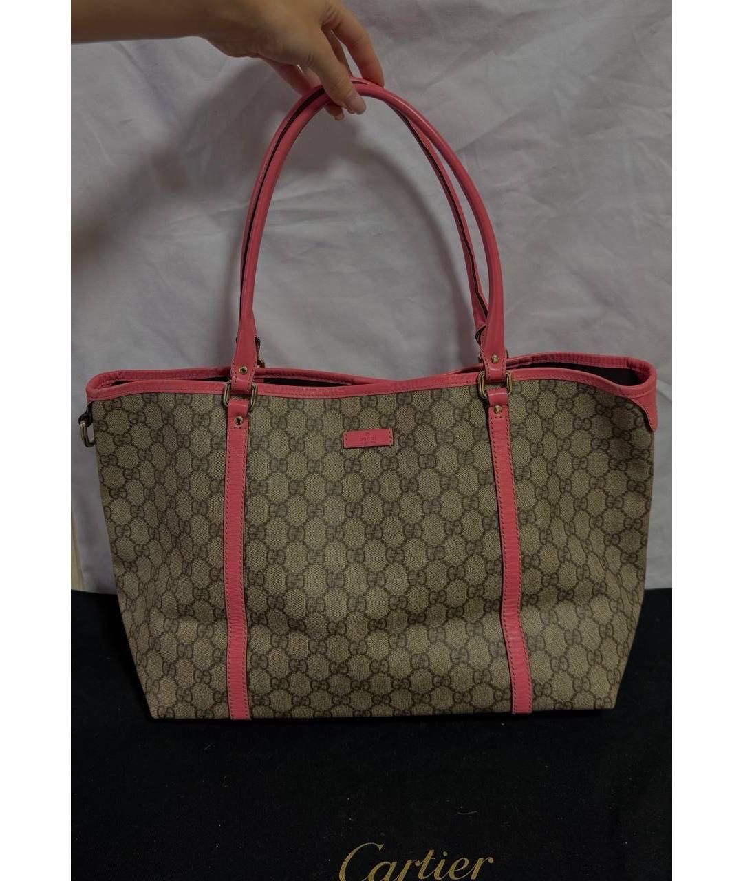 GUCCI Бежевая сумка тоут, фото 6