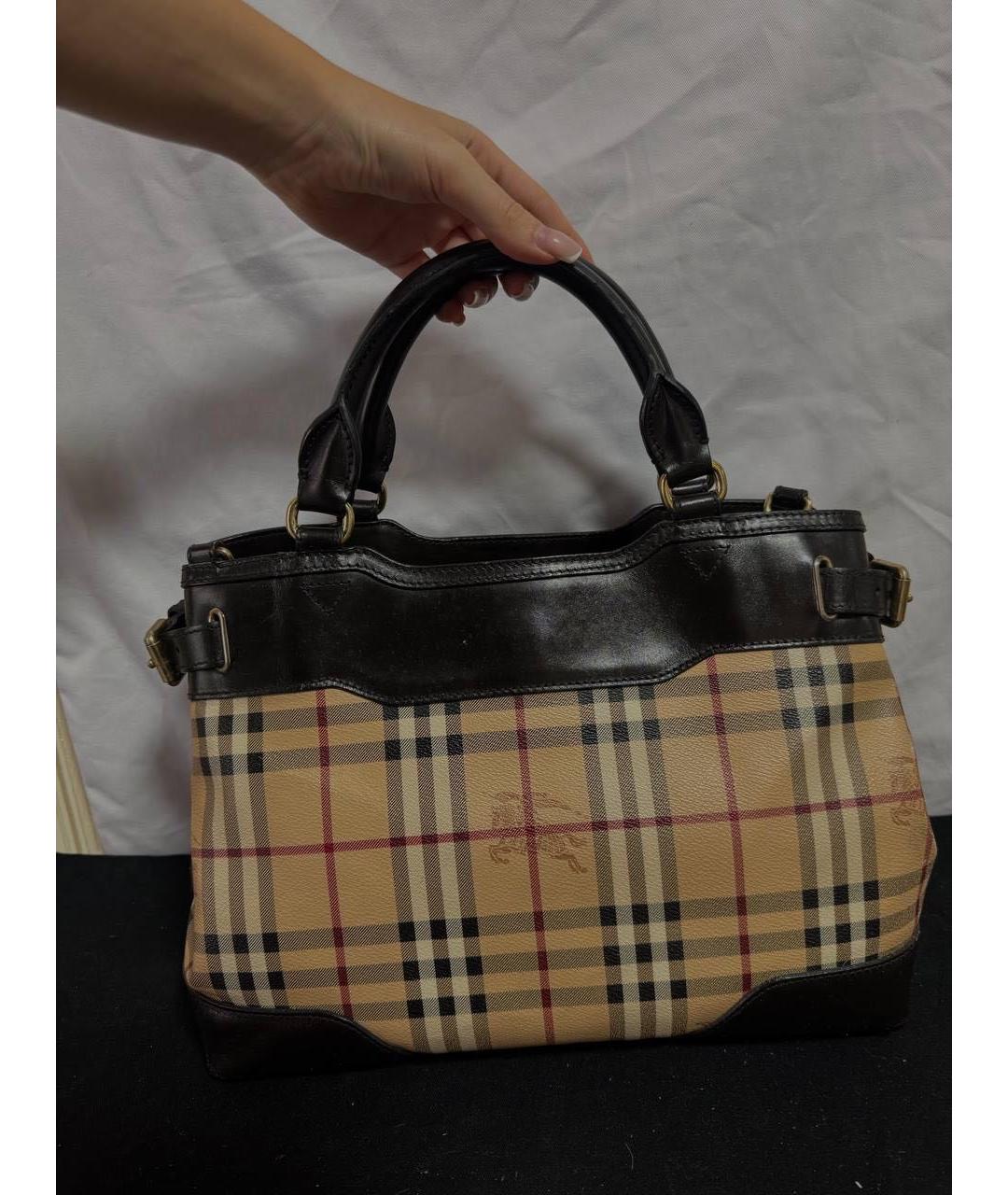 BURBERRY Черная сумка с короткими ручками, фото 3