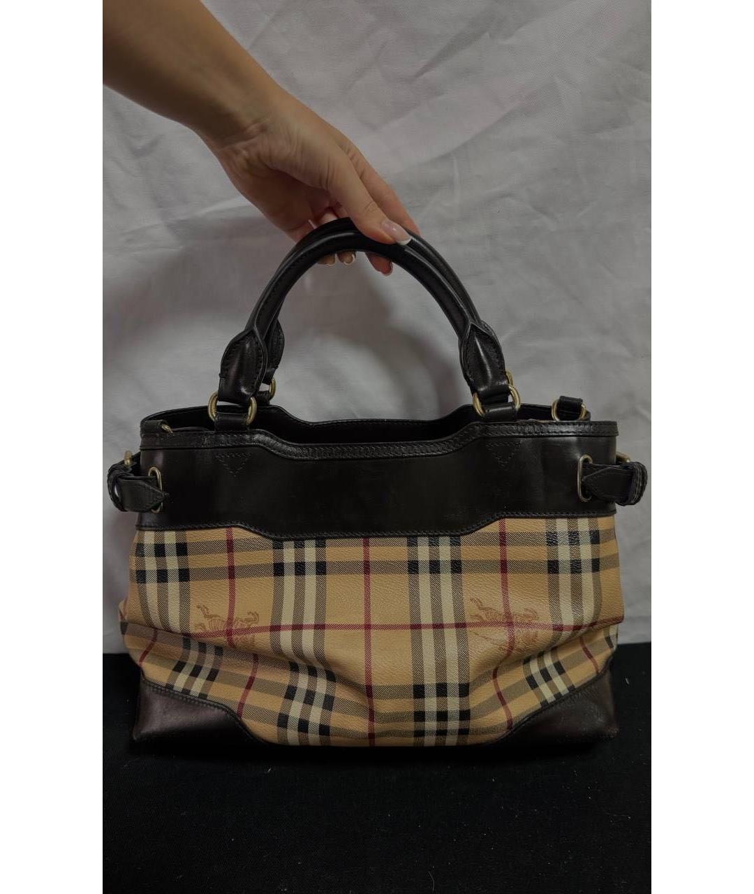 BURBERRY Черная сумка с короткими ручками, фото 5