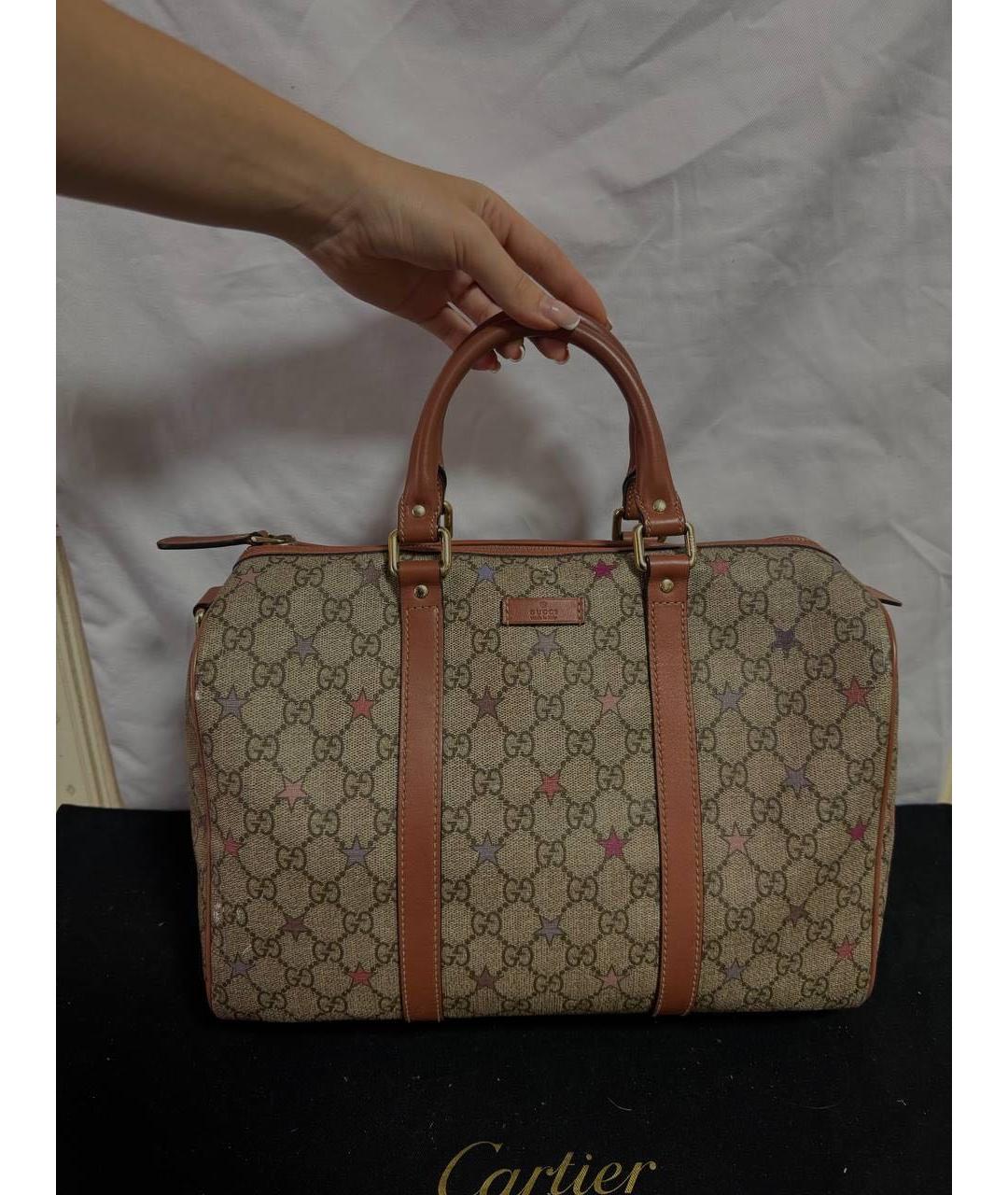 GUCCI Коричневая сумка с короткими ручками, фото 5