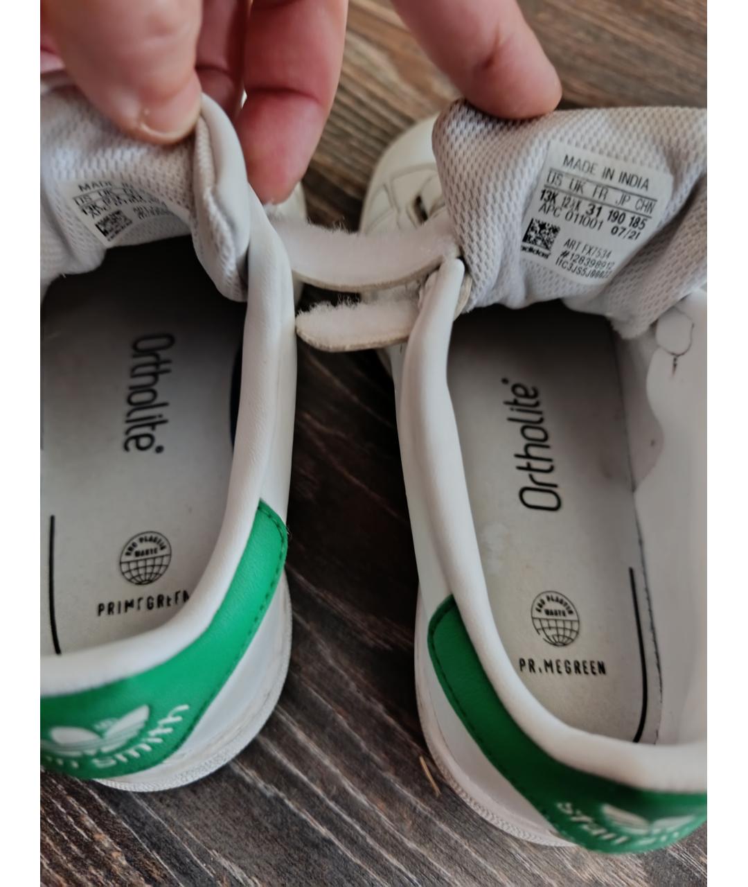 ADIDAS Белые кожаные кеды, фото 3