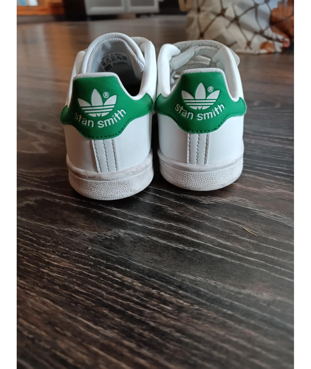 ADIDAS Белые кожаные кеды, фото 4