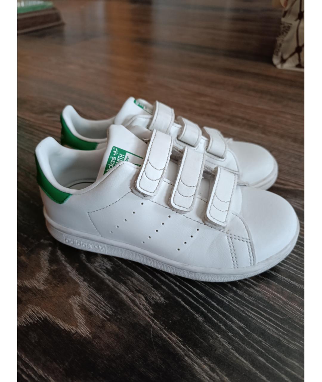 ADIDAS Белые кожаные кеды, фото 6
