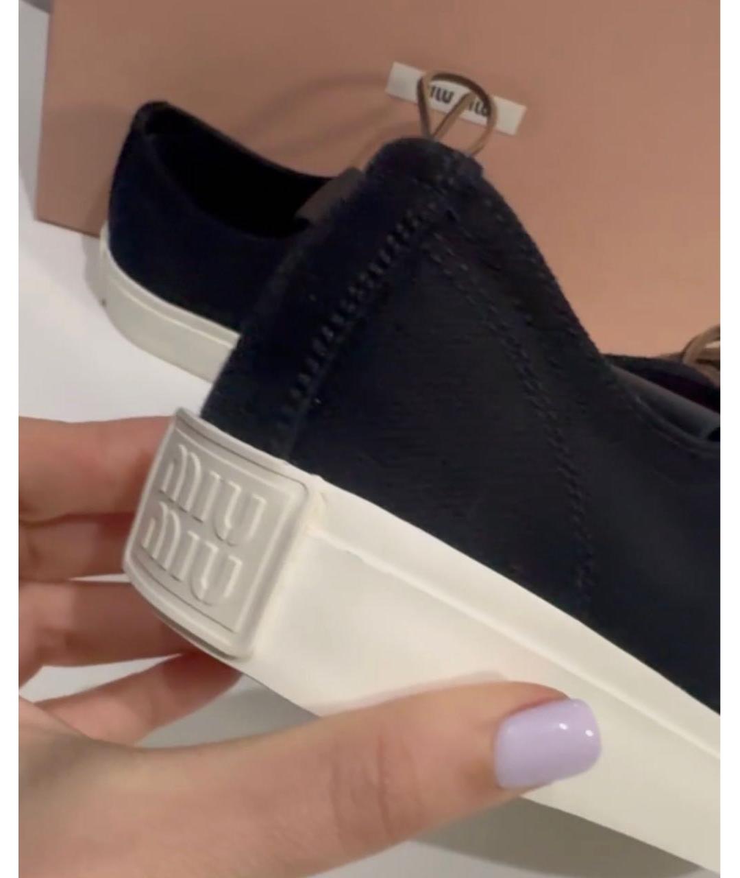 MIU MIU Черные кеды, фото 5