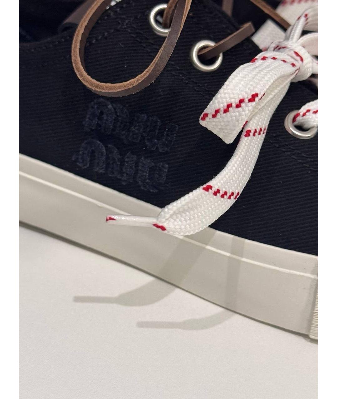 MIU MIU Черные кеды, фото 3