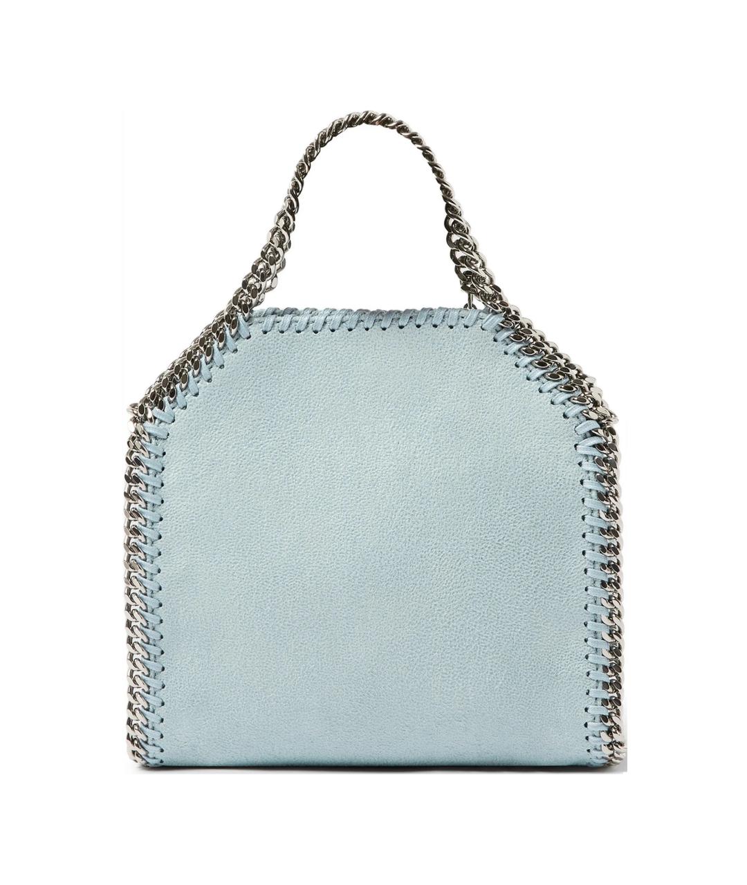 STELLA MCCARTNEY Голубая синтетическая сумка тоут, фото 1