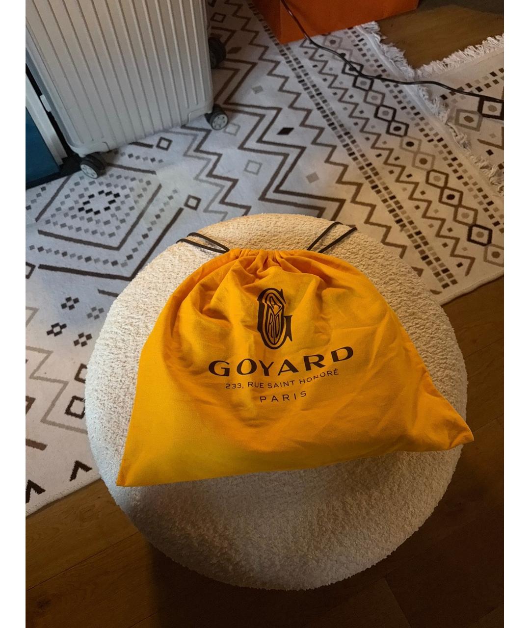 GOYARD Оранжевая барсетка, фото 5
