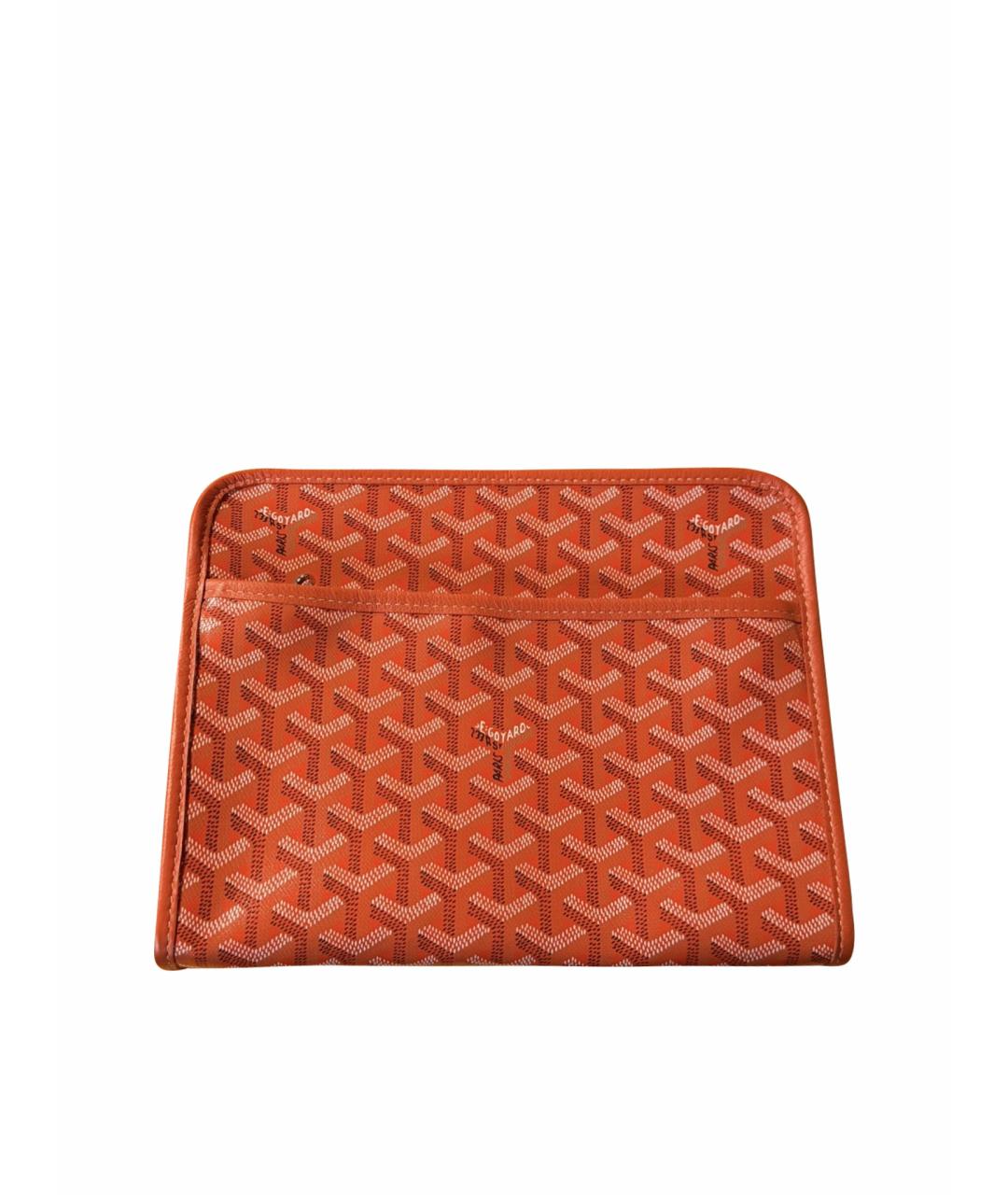 GOYARD Оранжевая барсетка, фото 1