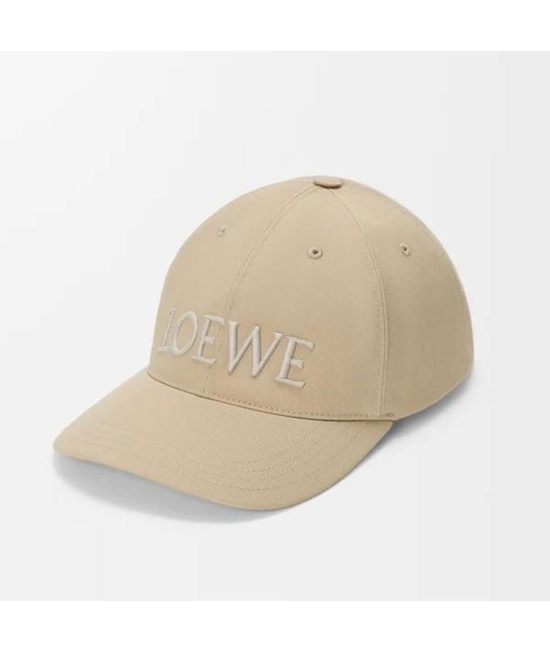 LOEWE Бежевая хлопковая кепка/бейсболка, фото 6