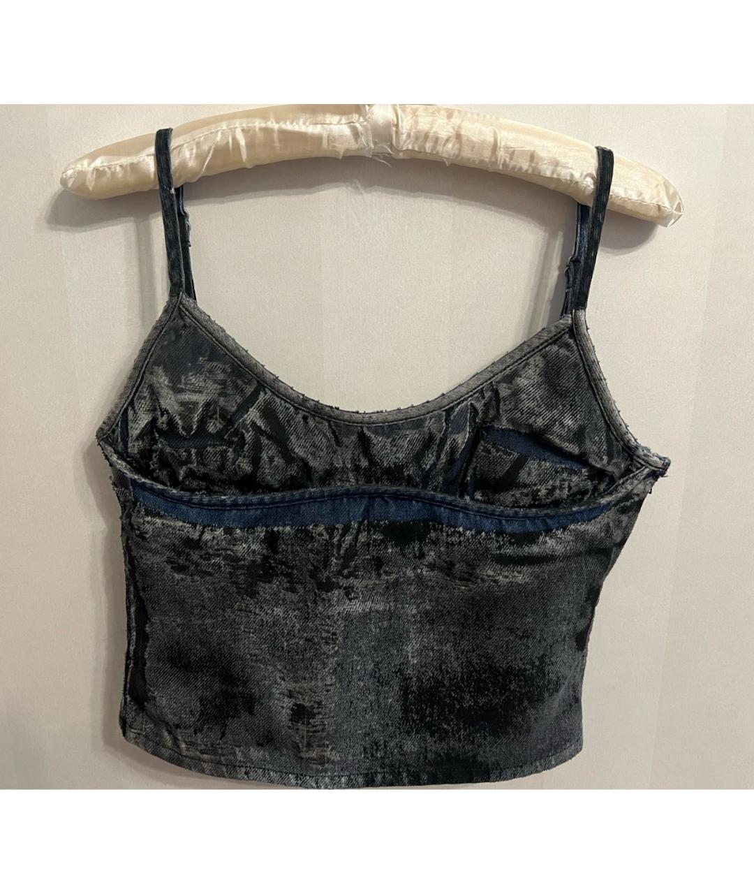 DIESEL Черная хлопковая майка, фото 6