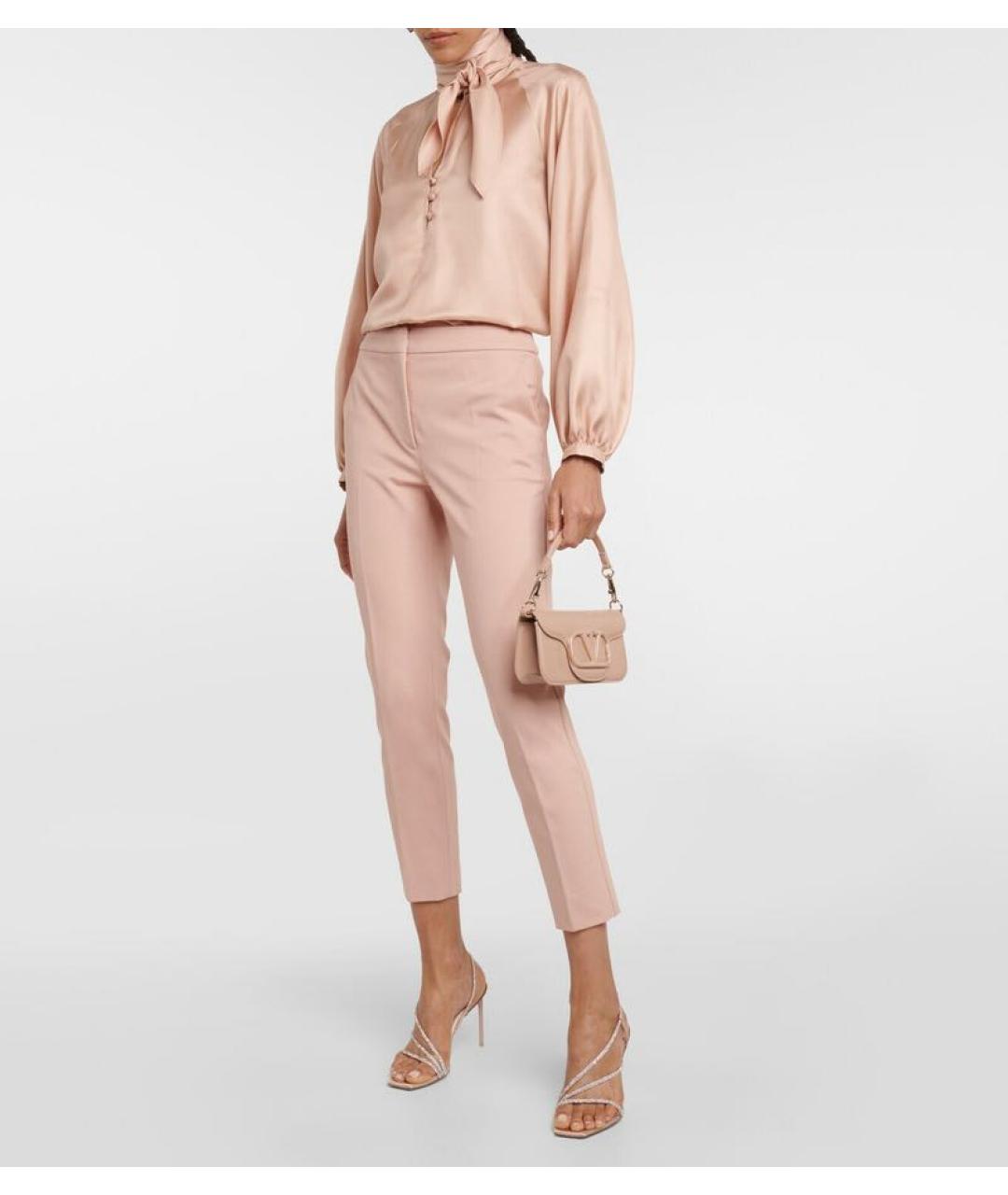 MAX MARA Бежевая шелковая блузы, фото 5