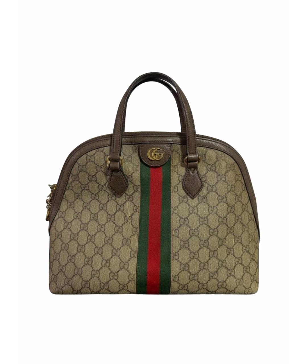 GUCCI Бежевая сумка с короткими ручками, фото 1