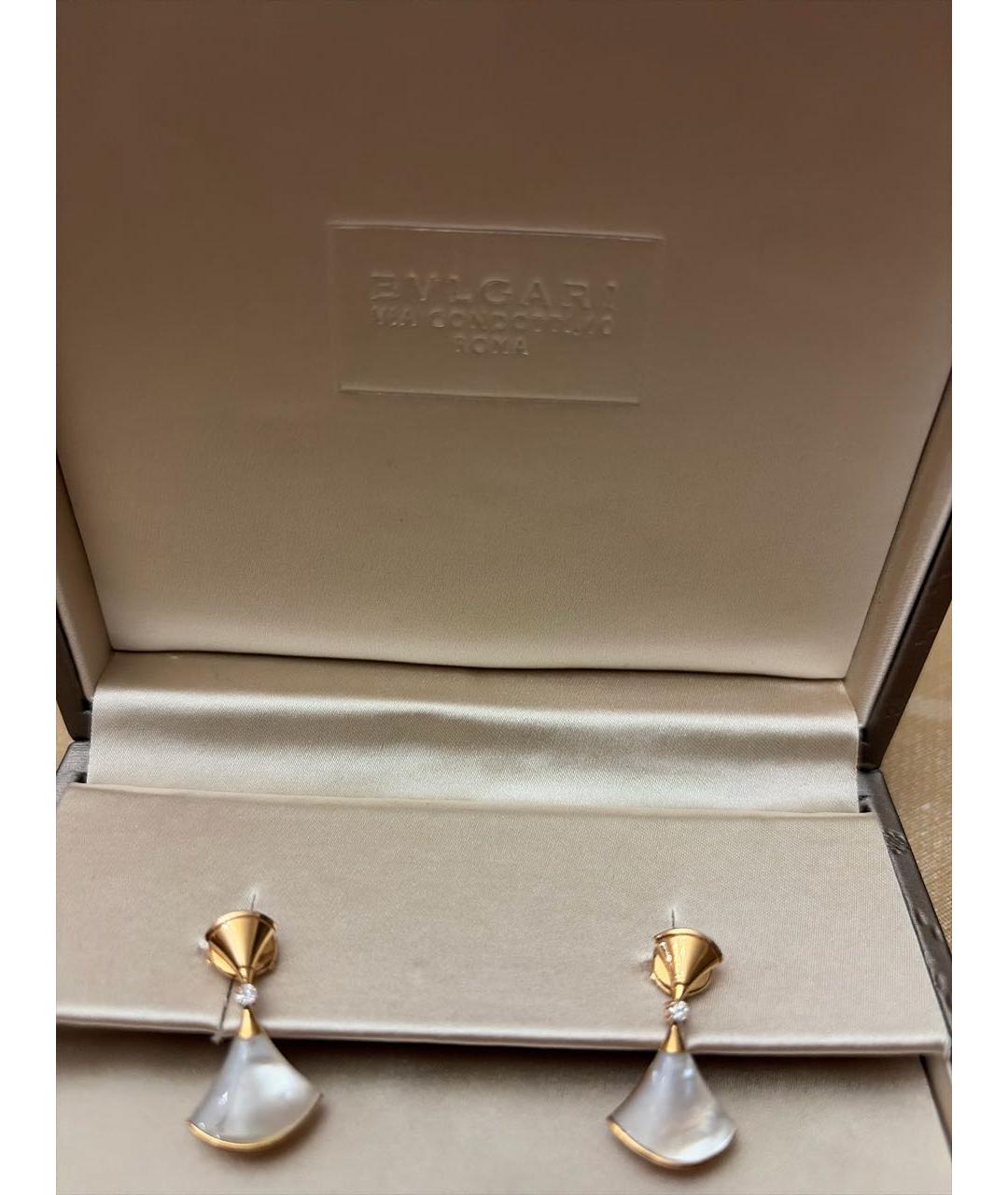 BVLGARI Золотые серьги из розового золота, фото 4