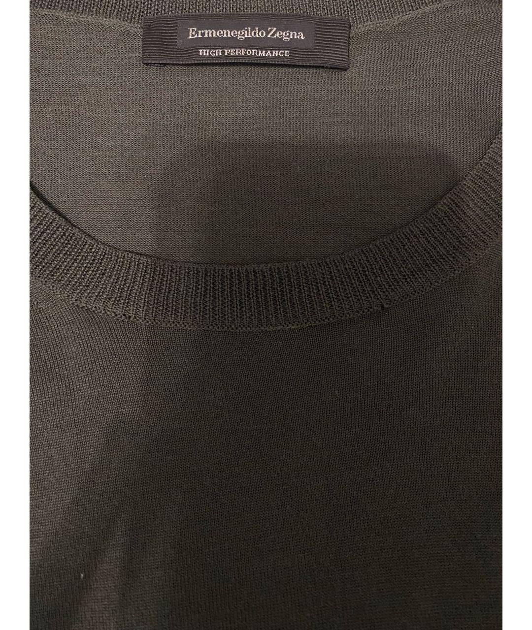 ERMENEGILDO ZEGNA XXX Антрацитовый шерстяной джемпер / свитер, фото 3
