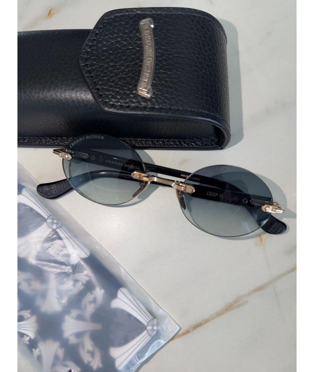 CHROME HEARTS Коричневые деревянные солнцезащитные очки, фото 5