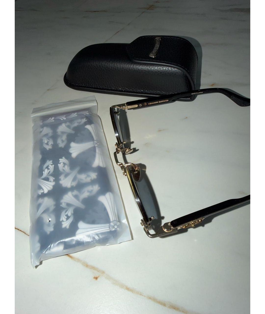 CHROME HEARTS Коричневые деревянные солнцезащитные очки, фото 2