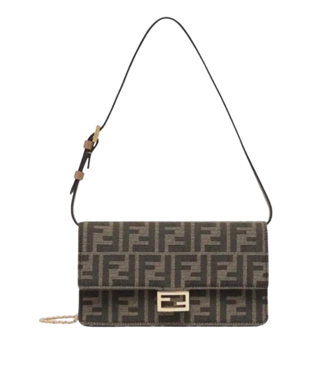 FENDI Коричневая сумка через плечо, фото 1