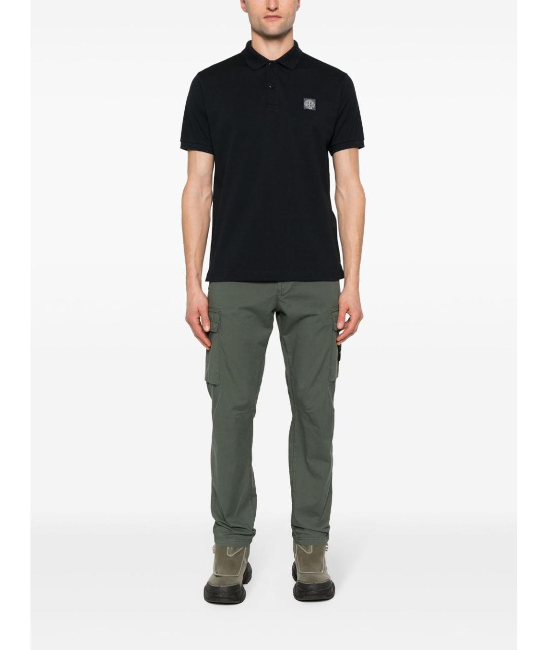 STONE ISLAND Синяя хлопковая футболка, фото 5